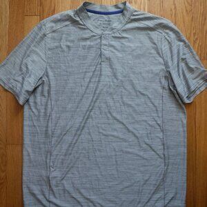 Tommy Bahama Mens Size XL Grey Shirt Button Island Zone